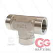 T-Stück - Edelstahl - 3 x 1/2" IG BSP - 400 Bar | Bild 3