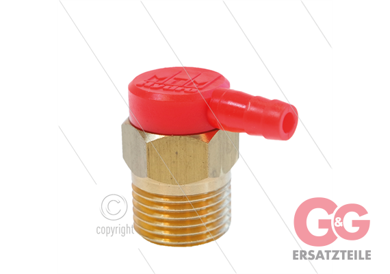 TRV - Thermoventil - 10 Bar - 30 l/min - Öffnungstemp 56°C - 1/2" AG - 7mm Schlauchtülle