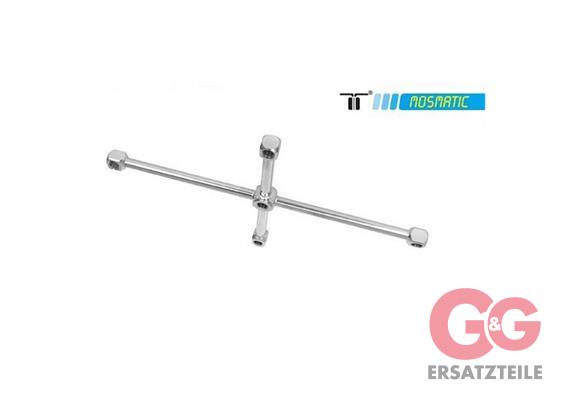 Turbo-Rotor-Arm w-fixed-11°, stainless, welded TKA-4w5 ø400/250 G3/8"F 4x1/4"NF