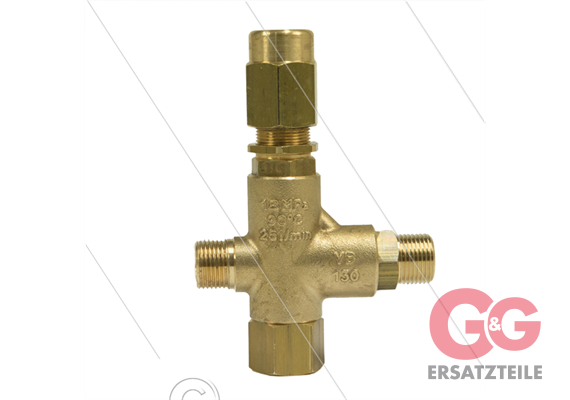 VB130 - Druckregelventil - 10 bis 70 Bar - 25 l/min - 60°C - Eingang: 3/8" AG - Ausgang: