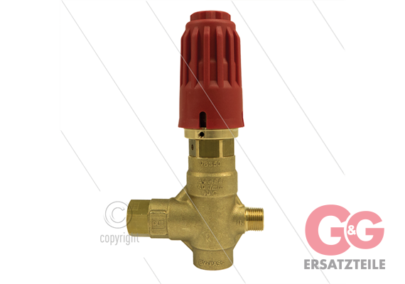 VB350 Druckregelventil mit Knopf - 350 Bar - 40 l/min - 60°C - Eingang: 3/8" AG - Ausgang: