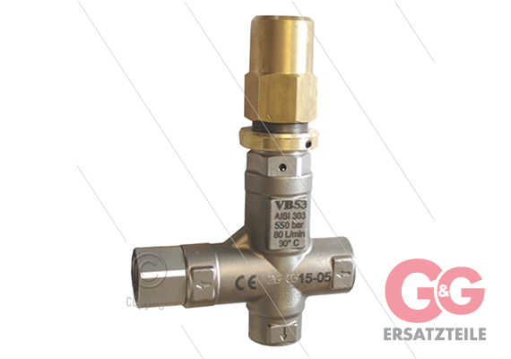 VB53 - Druckregelventil - Edelstahl 303 - 500 Bar - 80 l/min - max 60°C - Eingang: 1/2" IG