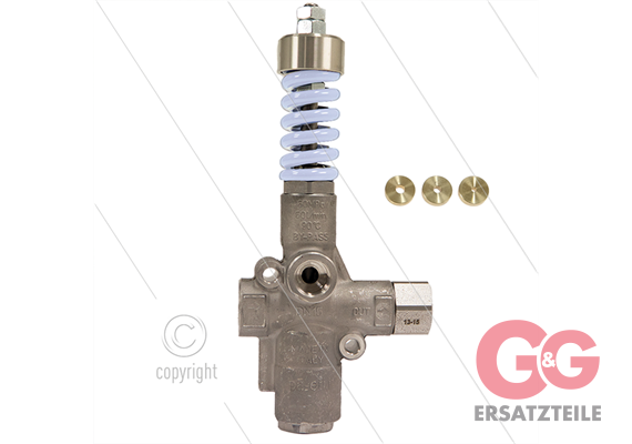 VB60/250 Zero - Mit Drosselplatte - Edelstahl 303 - 250 Bar - 9 bis 60 l/min - max 60°C