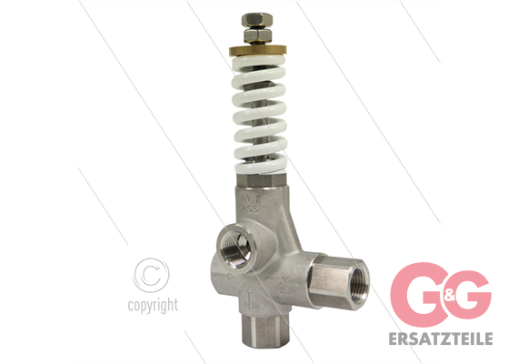 VB80/150 - Druckregelventil - Edelstahl 303 - 150 Bar - 80 l/min - max 60°C -Eingang: 1/2"
