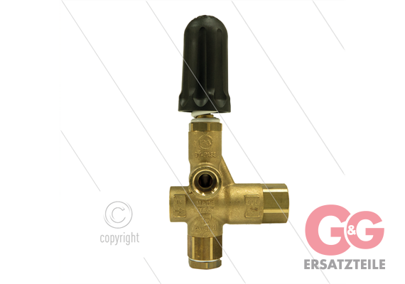 VB85/160-RV - mit Knopf - 160 Bar - 80 l/min - max 90°C - Eingang: 1/2" IG - Ausgang: 1/2"