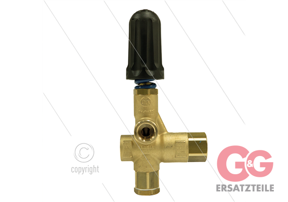 VB85/280-RV - mit Knopf - 280 bar - 80 l/min - max 90°C - Eingang: 1/2" IG - Ausgang: 1/2"