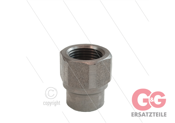 Verloopsok rvs - 3/8"bi x 1/4"bi