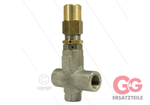 VRP600 Druckregelventil - Edelstahl - 560 Bar - 80 l/min - 60°C - Ein: 1/2" IG - Aus: 1/2"