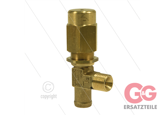 VS160 Sicherheitsventil - 160 Bar - 14 l/min - 60°C -Eingang: 1/4" AG - Bypass: 13mm Tülle