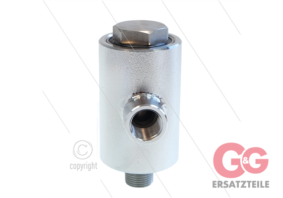 WDRL Drehgelenk 90° Edelstahl 200 bar - 3/8"IG x 3/8"AG