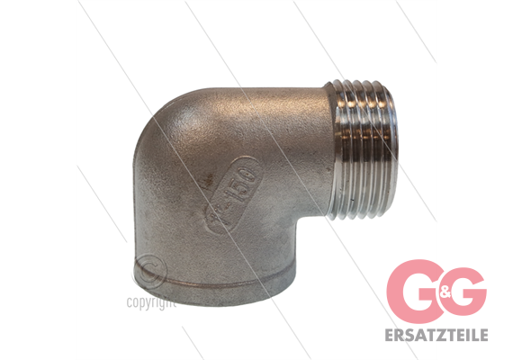 Winkel - Edelstahl - 1" IG x 1" AG (ND)