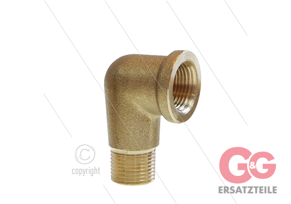 Winkel - Messing (ND) - 1/4" IG x 1/4" AG