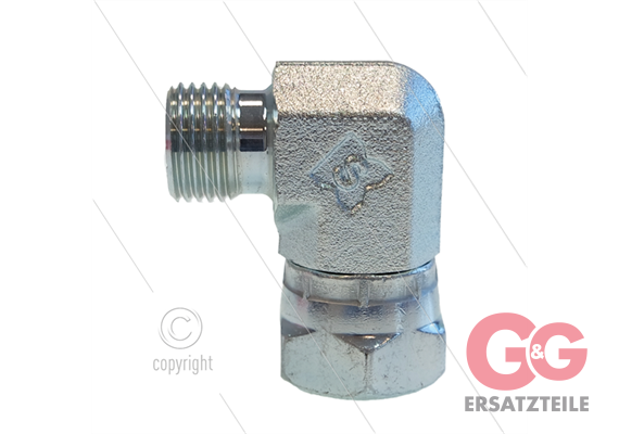 Winkel Stahl - 3/8" DKR x 3/8" AG - BSP