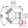 Y-FITTING BRASS 1/4F | Bild 2