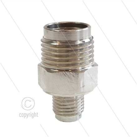 1/2" - Gegennippel - Messing - 250 Bar - Ø11mm - Viton Dicht