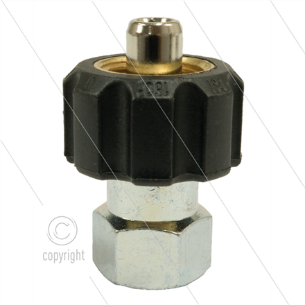 1/2" - Handverschraubung - Messing - 250 Bar - Ø11mm - 1/4"