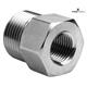 Adaptor, stainless steel VER-09 M18x1,5-M G3/8"F L=30 SW22