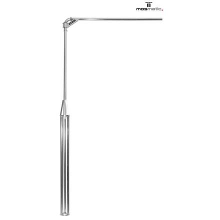 Airsystem-boom 1600 with floor-mount stainless-steel-polished LU-2"B 1600 MOS in+out=ø50 H