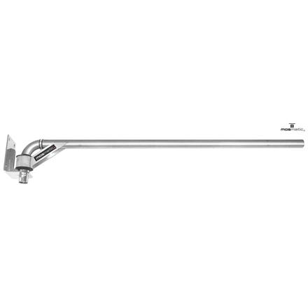 Airsystem-wall-boom 1600 stainless-steel-polished LU-2"W 1600 MOS in+out=ø50