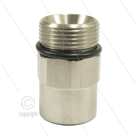 AR9 - M24x1.5 - Gegennippel - 600 Bar - Edelstahl - Ø15mm -