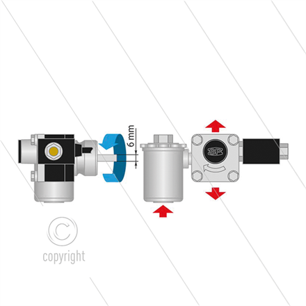 Automatischer schlauchaufroller- verstellbar - 1/2" - Edelst