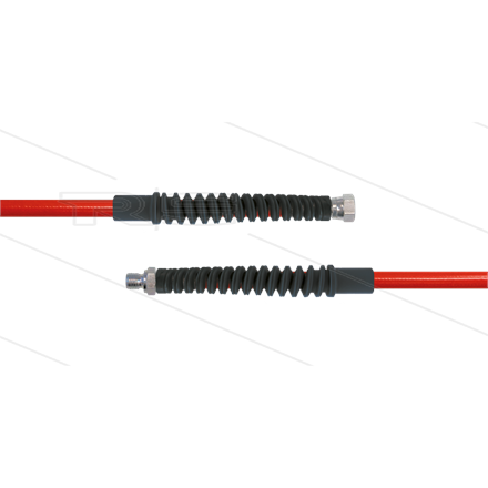 Carwash Titan-Slide HP-hose red DN06 -3,5m - 1/4" DKR x 3/8" AGR-2x SKS black - 300 Bar