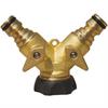COUPLING 3/4, BRASS/RUBBER, 2 OUTLETS