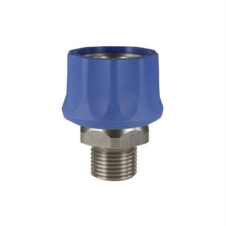 COUPLING ST-3100 1/4M SS BLUE-SOFT