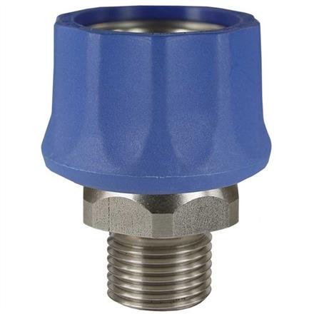 COUPLING ST-3100 3/8M BLUE