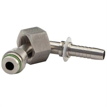 CRIMP ANGLE NIPPLE DN10 90° M22X1,5F SS