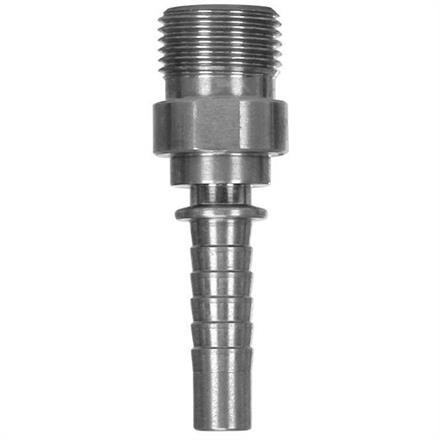 CRIMP NIPPLE 3/8"M NW 10 SS