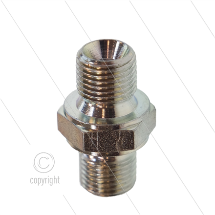 Doppelnippel - Stahl - 2 x 1/8" AG - BSP