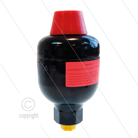 Druckspeicher 0,10 Ltr - 210 Bar - 3/8" IG - NPT