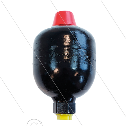 Druckspeicher 0,32 Ltr - 210 Bar - 1/2" IG - NPT - Gasdruck (Stickstoff): 40 Bar