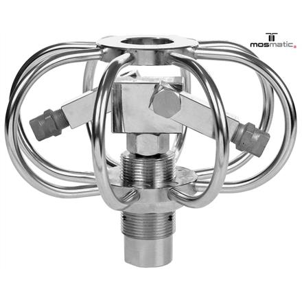 Duct-cleaner adjustable, TC/stainless TYR-2s ø400 G1/4"F 2x1/8"NPT-F