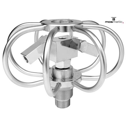 Duct-cleaner adjustable, TC/stainless TYR-3s ø300 G1/4"F 3x1/8"NPT-F