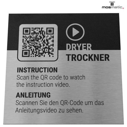 für Mos-Dry 3x100x100 Aluminium gebürstet