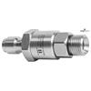 Gun swivel reinforced simple bearing system DGVI-06 Stecknippel ø12 1/4"NPT-F INOX