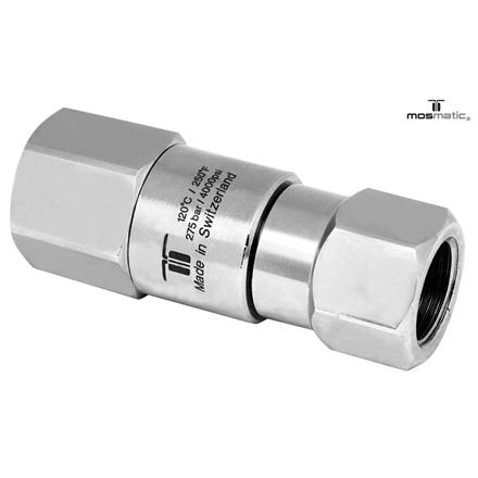 Gun swivel reinforced simple bearing system, ss DGV-06 G1/4"F G3/8"F