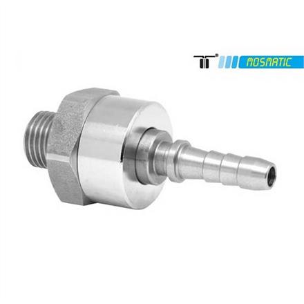 Gun Swivel single bearing system, ss DGK-06 G3/8"M Schl-Nip-3/8" (9,5)