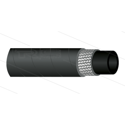 HD-Schlauch 1SC-06 (1/4") schwarz - 250 Bar - Ø12,2mm - 150°