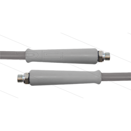 HD-Schlauch grau 1SC-12 - 20m - 2x 3/8" AGR - 2x GKS - 180 B
