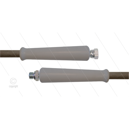 HD-Schlauch grau 2SC-10 - 10m - 1/2" DKR x 1/2" AGR - 2x GKS