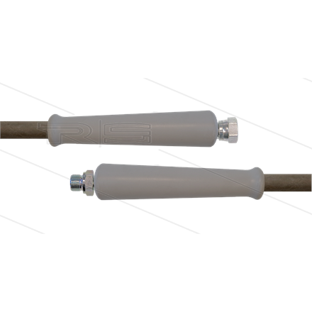 HD-Schlauch grau 2SC-10 - 15m - 3/8" DKR x 3/8" AGR - 2x GKS