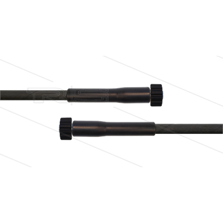 HD-Schlauch schwarz 1SC-06 - 10m - 2x M22x1,5 HV flach - 2x