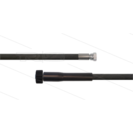 HD-Schlauch schwarz 1SC-06 - 20m - 3/8"DKR x M22x1,5 HV flac
