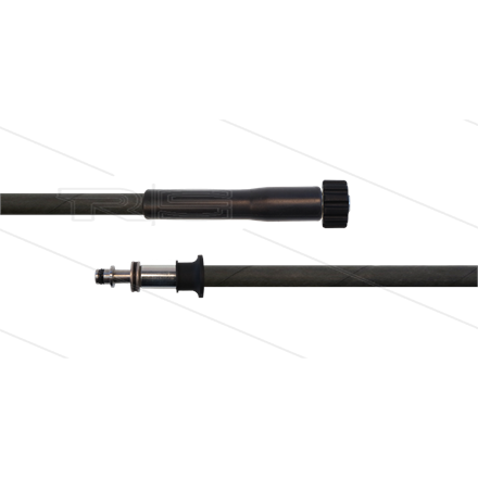 HD-Schlauch schwarz 1SC-06 - 20m - M22 HV flach x Stecknippe