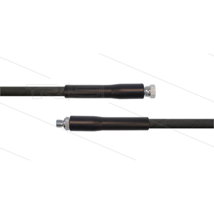 HD-Schlauch schwarz 1SC-06 - 3/8" DKR x 3/8" AGR - 2x GKS -