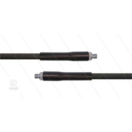 HD-Schlauch schwarz 1SC-08 - 10m - 2x 3/8" AGR - 2x GKS - 25