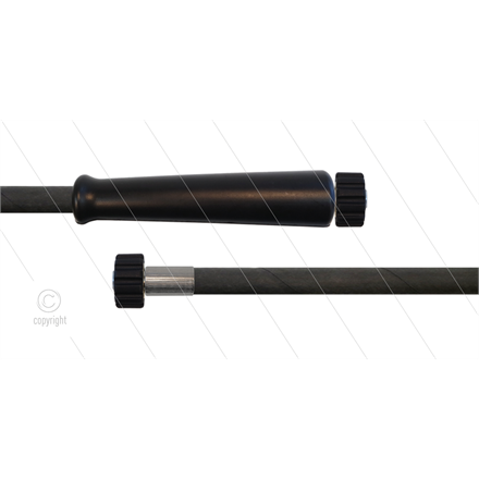 HD-Schlauch schwarz 1SC-10 - 50m - 2x M22x1,5 HV - 1x GKS -